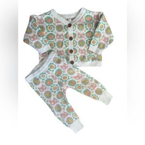 🇨🇦 Souris Mini Kids Thick Knit Patterned Matching Set